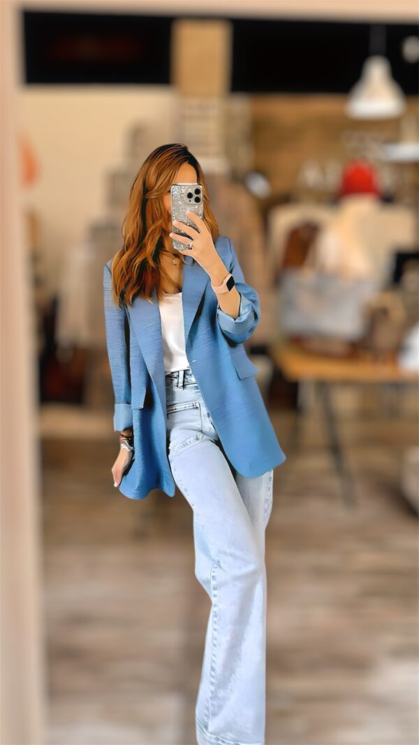 Blazer basic azul