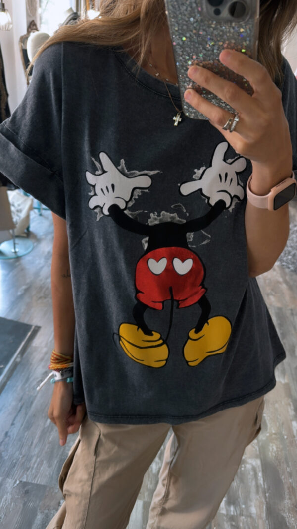 Camiseta Mickey Gris - Imagen 3