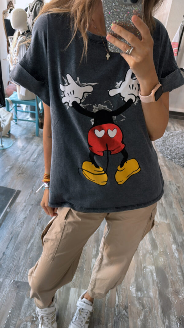Camiseta Mickey Gris - Imagen 4