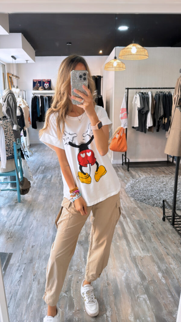 Camiseta Mickey Blanca - Imagen 4