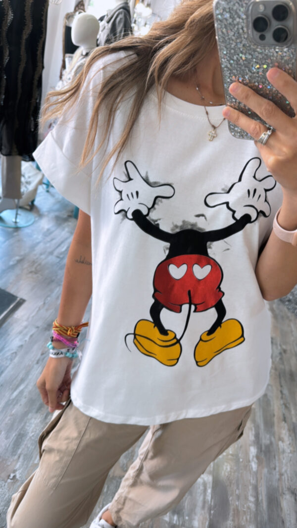 Camiseta Mickey Blanca