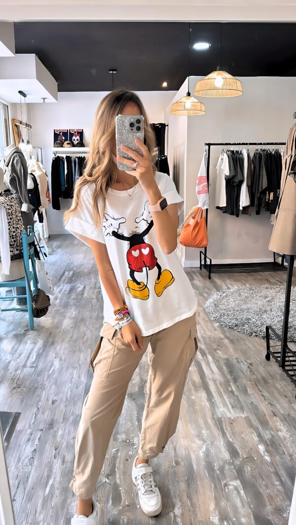 Camiseta Mickey Blanca - Imagen 5