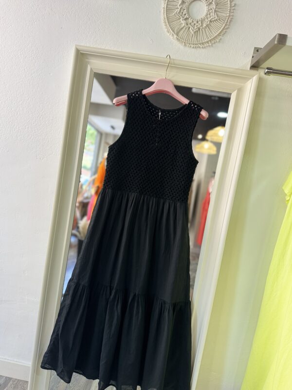 Vestido ganchillo Negro - Imagen 3