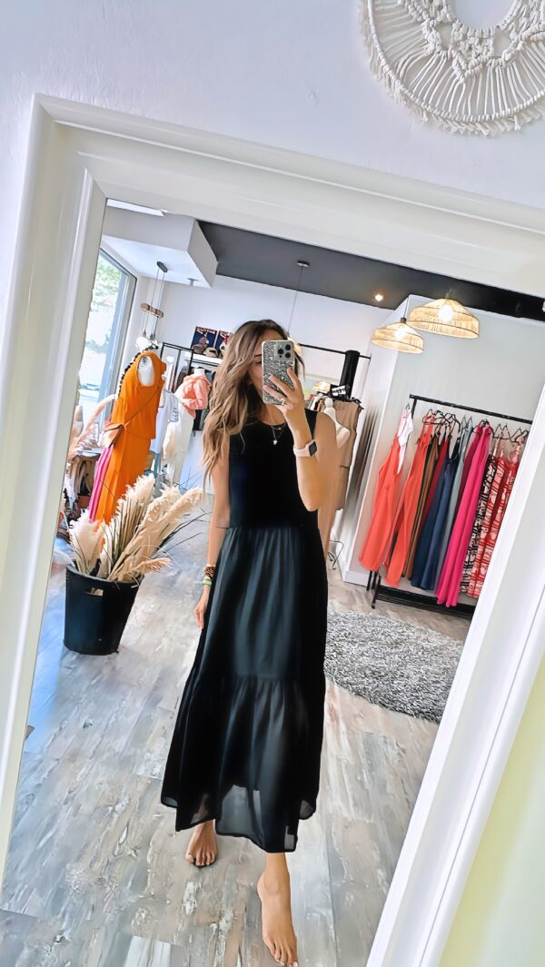 Vestido ganchillo Negro
