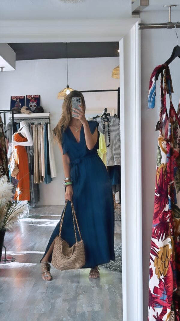 Vestido Aitana Azul Marino - Imagen 3