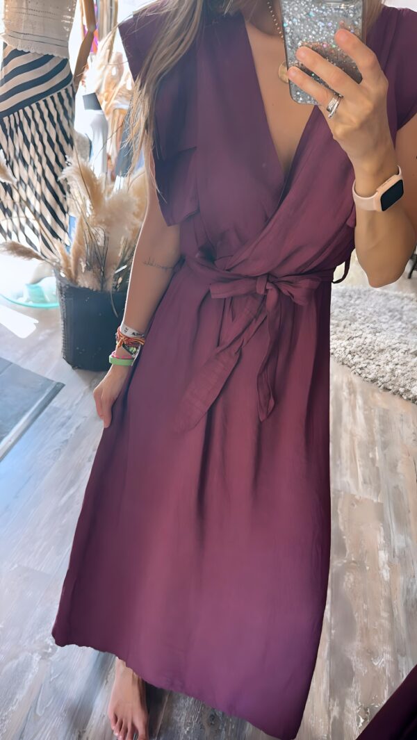 Vestido Aitana Vino - Imagen 3