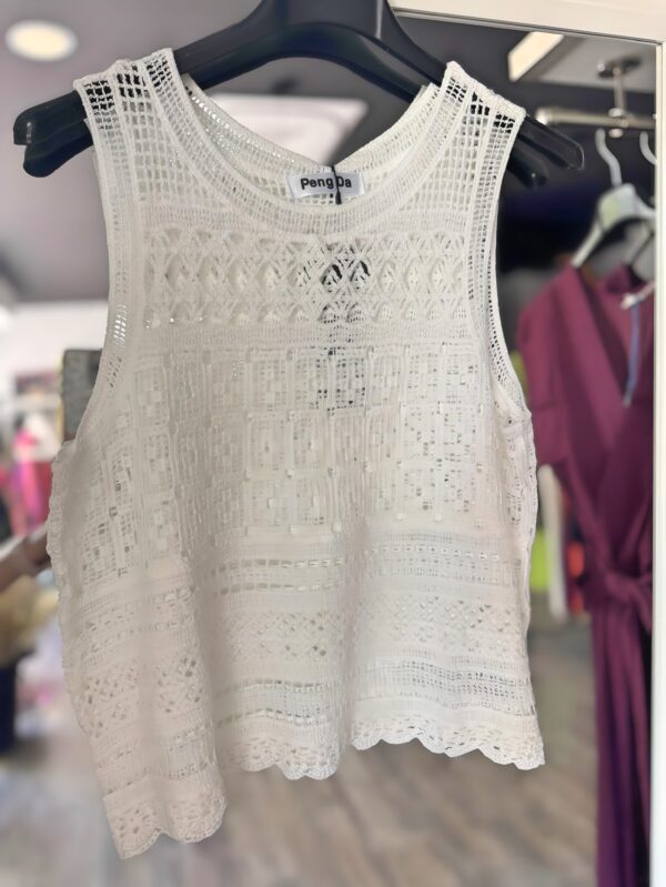 Top Ninette blanco - Imagen 2