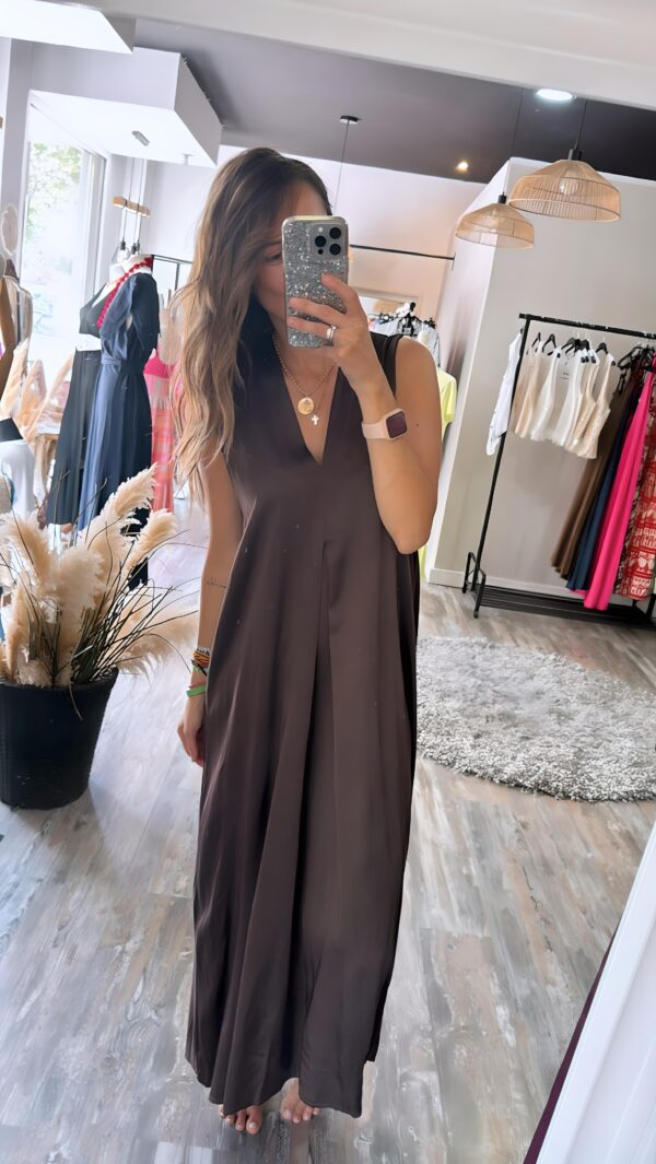 Vestido Ada Chocolate - Imagen 3
