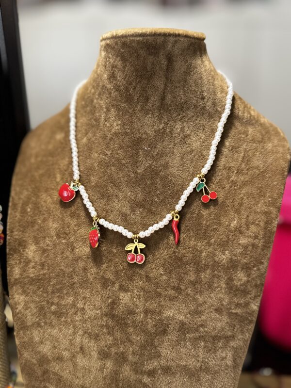 Collar Cherry Perlas - Imagen 2