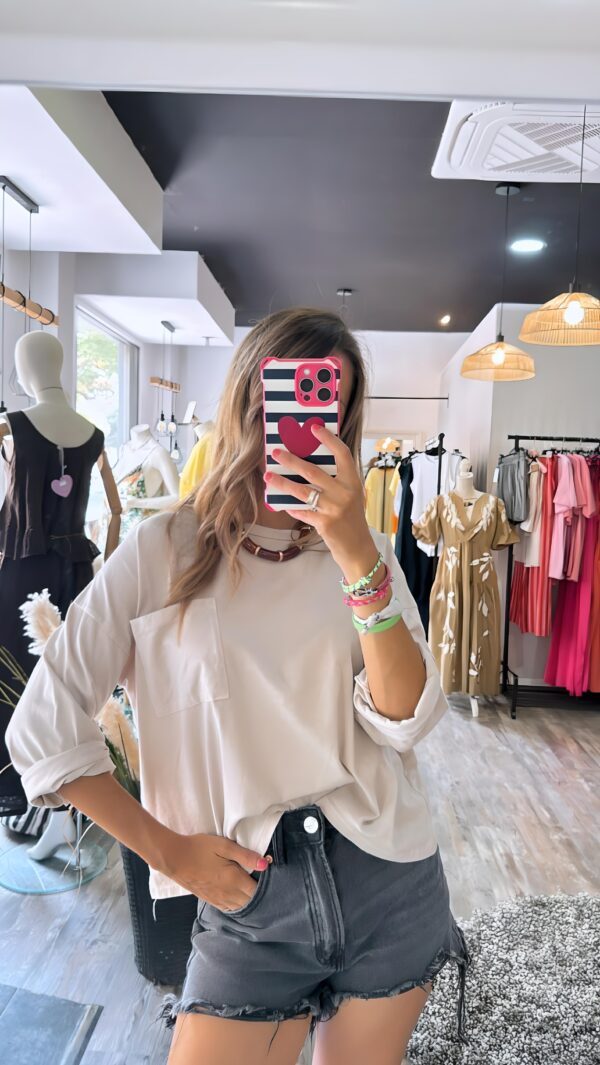 Camiseta Stefy Beige